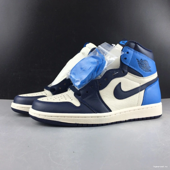 Jordan Obsidian OG 555088-140 Air Retro 1 High 1007